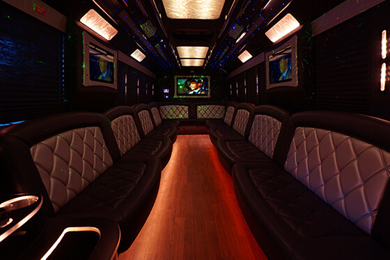 party bus with bar areas